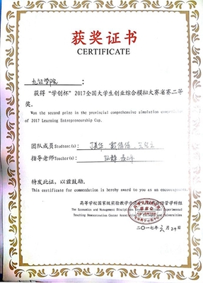 經(jīng)管學(xué)院學(xué)子在2017&ldquo;學(xué)創(chuàng)杯&rdquo;全國(guó)大學(xué)生創(chuàng)業(yè)綜合模擬大賽江西省賽中喜獲佳績(jī)